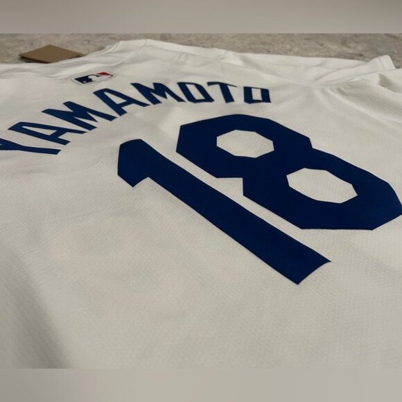 Nike Authentic LA Los Angeles Dodgers Yoshinobu Yamamoto #18 Jersey - Picture 6 of 6